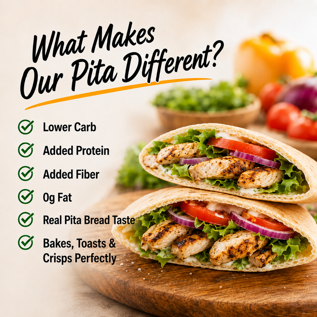 Cut Da Carb Original Thin Pita Bread 24-Pack