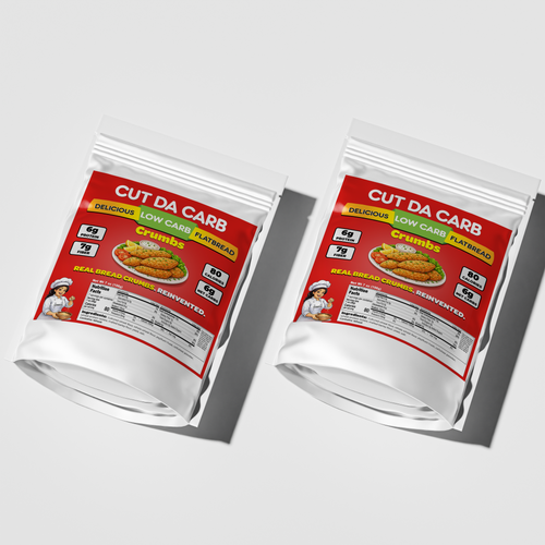Cut Da Carb Flatbread Crumbs 2-Pack angled product view
